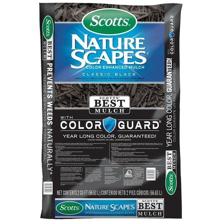 SCOTTS Nature Scapes Color Enhanced Mulch, Black, 2 cuft Bag 88502440